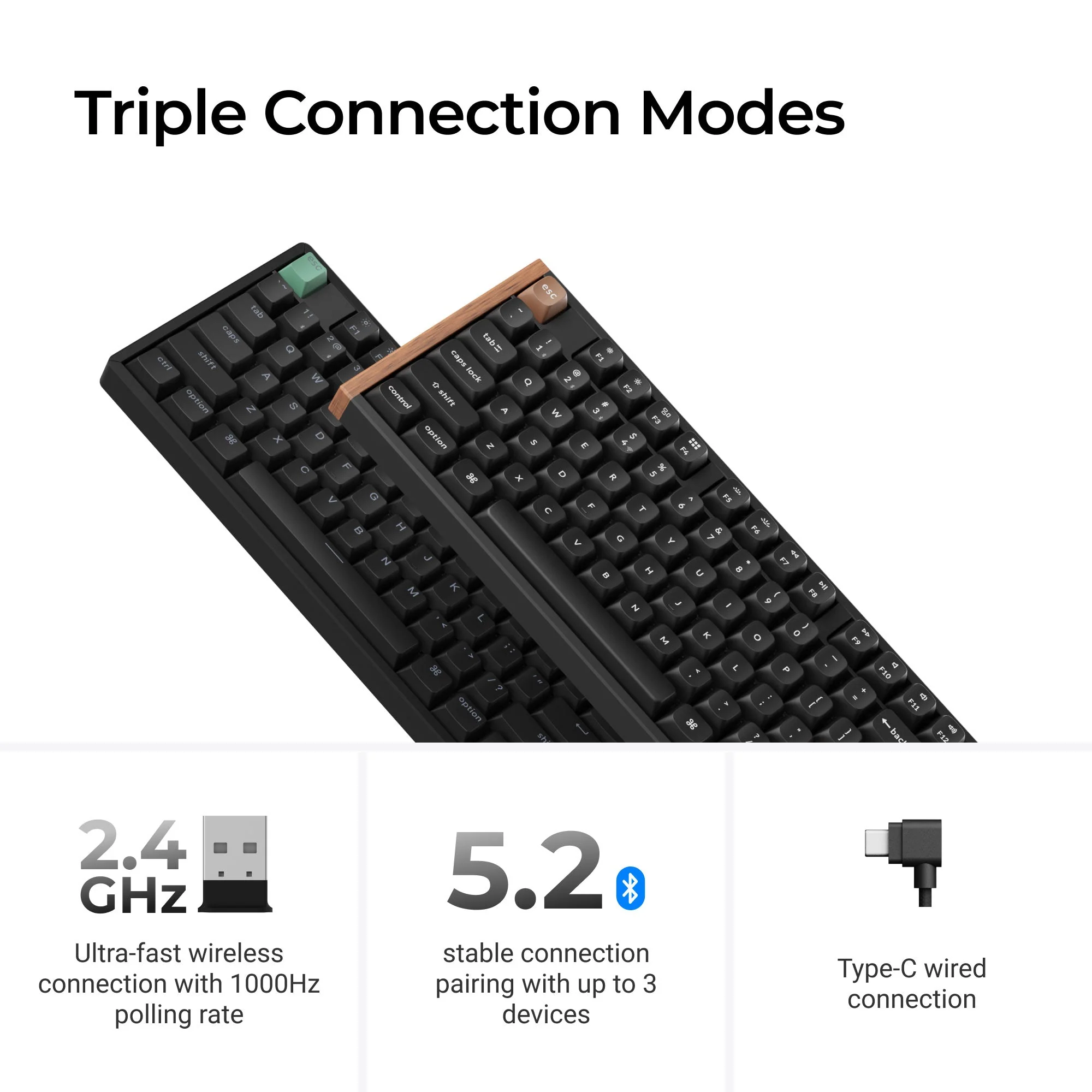 Keychron K10 HE Wireless Magnetic Switch Custom Keyboard - Image 4