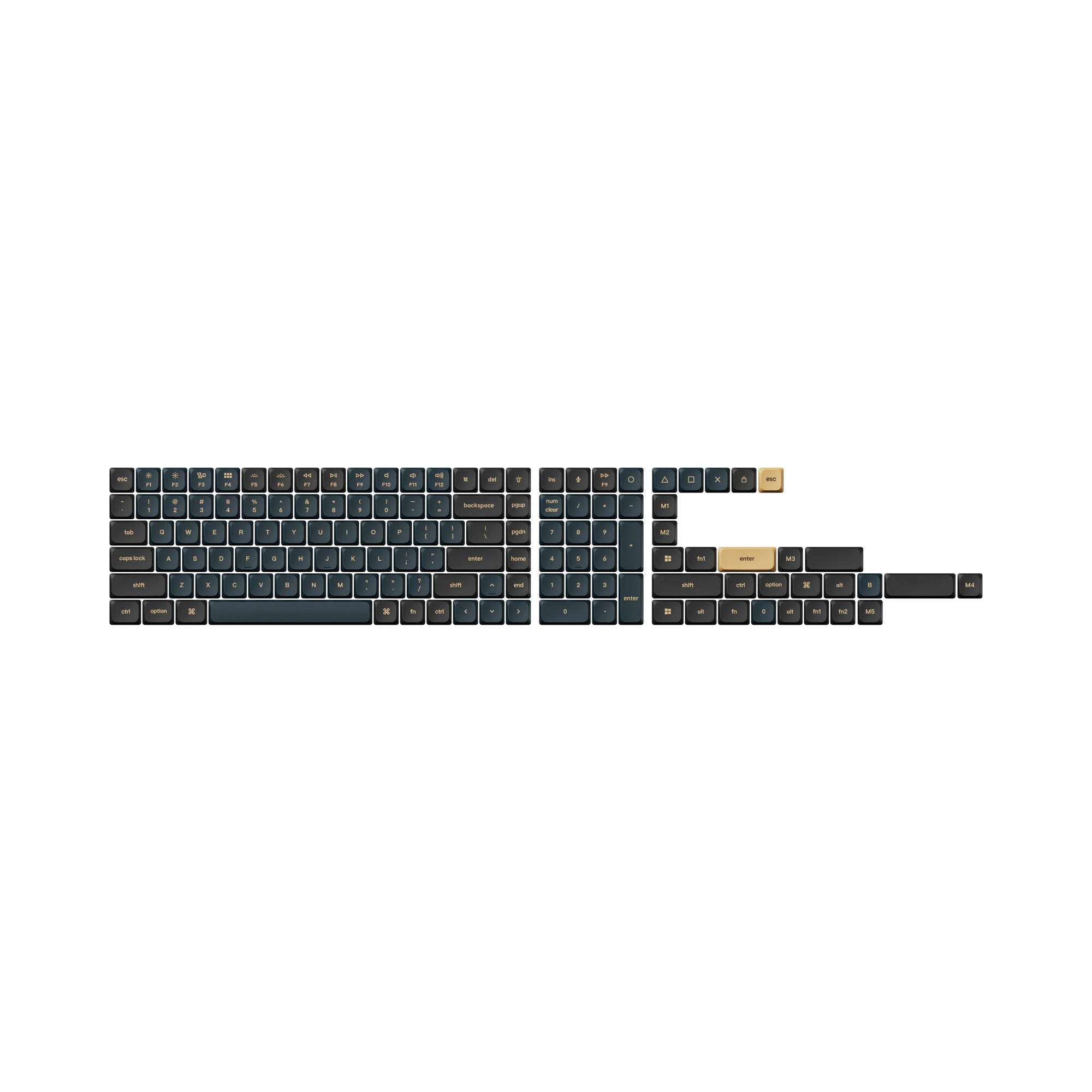 Low Profile Double Shot PBT LSA Keycap Sets